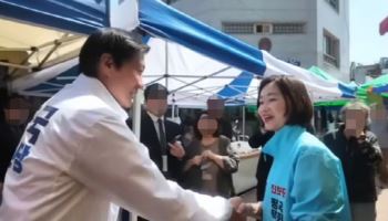 조국, 평택서 김재연 만나 "선의의 경쟁"…金 "전화 좀"