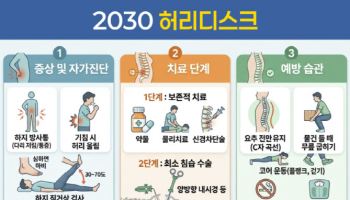 허리 디스크, "노화 질환은 옛말, 2030도 허리 조심해야"