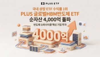 ‘수익률 1위’ PLUS 글로벌HBM반도체, 순자산 4000억 돌파
