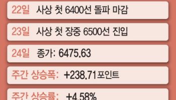 코스피, 6500선 안착하나…실적 랠리 속 FOMC·유가 변수