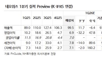 네오위즈, 신작 공백기 진입…목표가·투자의견↓-NH
