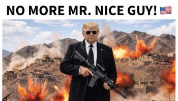 SNS에 총 든 합성사진 올린 트럼프…“이란, 정신 못차려”