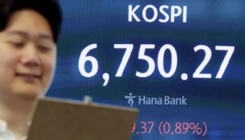 코스피 6600선 아슬아슬…삼성전자, 역대급 실적에도 2%↓