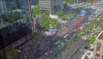 집회 빈번한 서울…세종대로 1km 통제 시 교통혼잡비용 83억