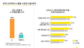 "한국 소비자, AI 일상 활용 세계 상위권…‘자율형 AI’엔 신중"