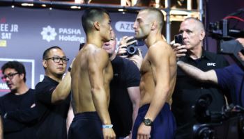 ‘어제의 적, 오늘의 친구’ UFC 고석현·오반 엘리엇, 합동 팬사인회