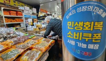작년 소비쿠폰 100만원당 소상공인 매출 43만원 증가