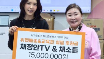채정안, 플리마켓 수익금 1500만 원 기부