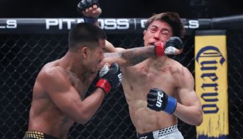 반, 타이라와 명승부...5R TKO로 UFC 플라이급 타이틀 방어