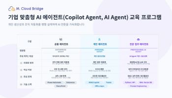 엠클라우드브리지, 기업 맞춤형 ‘AI·코파일럿 에이전트 교육 프로그램’ 출시
