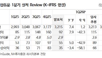 CJ대한통운, 1분기 비용 부담에 실적 기대치 하회...목표가 8% 하향-NH