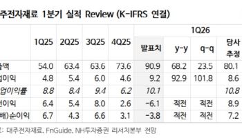 대주전자재료, MLCC 등 도전재료가 호실적 견인…목표가↑-NH