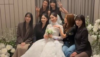윤보미 결혼식서 집결한 에이핑크…전 멤버 손나은 없고·홍유경 있고