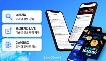 메디스태프, 병원 리뷰·웹심포지엄 라이브 기능 업데이트