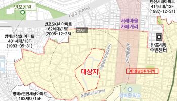 반포 일대 강남원효성빌라, 최고 5층·132가구 조성