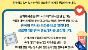 전 세계 청소년·청년 169명, 한국 관련 오류 바로 잡는다