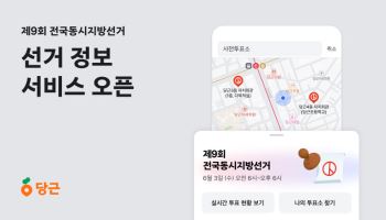 "우리 동네 후보·투표소 한눈에 파악"…당근, 지방선거 정보 서비스 오픈