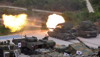 드론·AI·전차 한몸처럼…미래전 선보인 軍 합동화력훈련