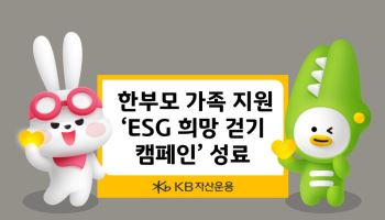KB자산운용, ‘ESG 희망 걷기 캠페인’으로 한부모 가족 지원