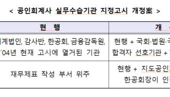 장기 미지정 회계사들, '감사인 등록' 회계법인에 수습 배정