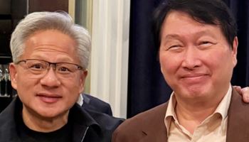 최태원·젠슨 황, 타이베이서 비공개 회동…AI 파트너십 재확인