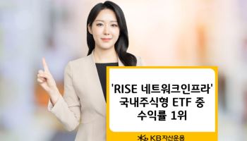 KB운용 'RISE 네트워크인프라', 국내 주식형 ETF 수익률 1위