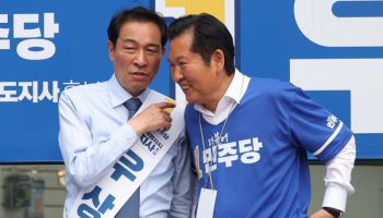 하루에 '이재명' 40번 외친 정청래…강원 찍고 서울서 선거운동 마무리