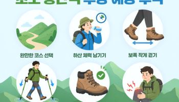 산악사고 절반 이상 주말 발생, 초보자 하산길 주의해야