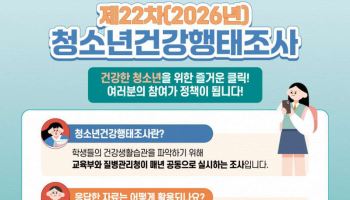 질병청, 청소년건강행태조사 실시…우울증 선별검사 첫 도입