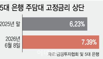 7% 뚫고 8% 향하는 주담대…가계 대출 억제에 더 오른다