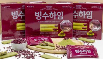 말차빙수맛 하임 나왔다…크라운제과 한정 판매