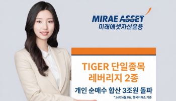 미래운용 TIGER 단일종목 레버리지 상품, 개인 순매수 3조원 넘어