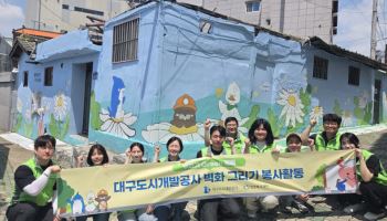 폐가 벽면이 갤러리로…대구도시개발공사, 서구 골목길 환경 개선