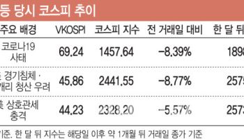 코로나19·美 상호관세 쇼크…고비 때 요동친 코스피, 한달 뒤 '반등'