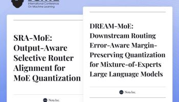 노타, 세계 최고 AI 학회 'ICML 2026'서 MoE 양자화 논문 2편 채택
