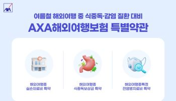 AXA손보 "여름 휴가철 식중독·감염 질환 주의...의료비 부담 대비해야"
