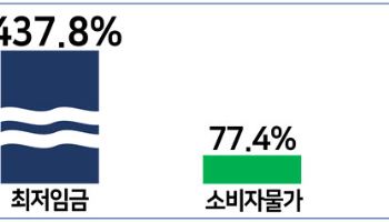 "물가 77% 오를때 최저임금 437% 올라…업종별 구분적용해야"