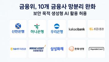 금융위, 신한·하나·우리·카뱅 등 10개사 망분리 완화…AI 활용 허용