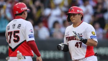나성범 멀티포, KIA 구했다...LG전 5연패 끊고 2연패 탈출