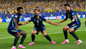 '쿠냐 멀티골-비니시우스 1골 1도움' 브라질, 아이티에 3-0 완승