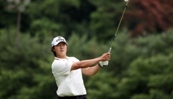 김성현, '마지막 환상 샷 이글'로 단독 선두 유지…KPGA 통산 2승 도전