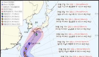 제7호 태풍 메칼라 북상…장마전선 변수 될까