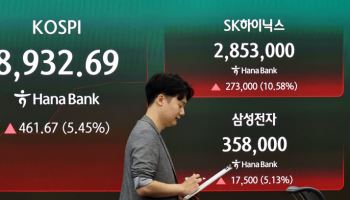 마이크론 깜짝 실적에 코스피 5%대 급등…8900선 회복