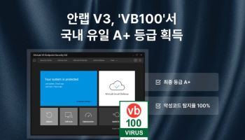 안랩 V3, 글로벌 보안 평가 'VB100'서 국내 유일 A+ 획득