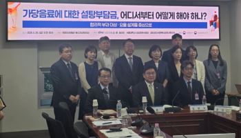 "가당음료 설탕부담금 부과시 연 최대 9천억 세입"…대체당 부과 '찬반'(종합)