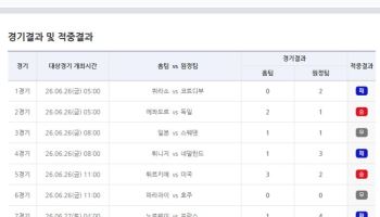 월드컵 조별리그 대상 축구토토 승무패 37회차, 약 16만 건 적중