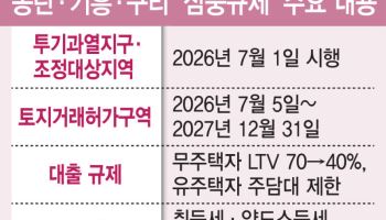 집값 과열에…동탄·기흥·구리 ‘삼중규제’ 묶는다