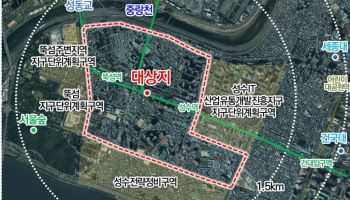 성수동에 IT·문화·콘텐츠 업종 도입하면 용적률·높이 1.2배 푼다