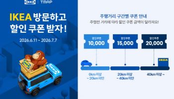 멀리서 올수록 더 깎아준다…티맵·이케아, '이동거리별 차등 할인' 마케팅