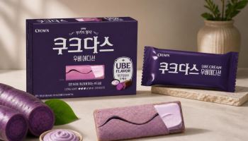 크라운제과, 보랏빛 '쿠크다스 우베' 한정판…"MZ 취향 반영"